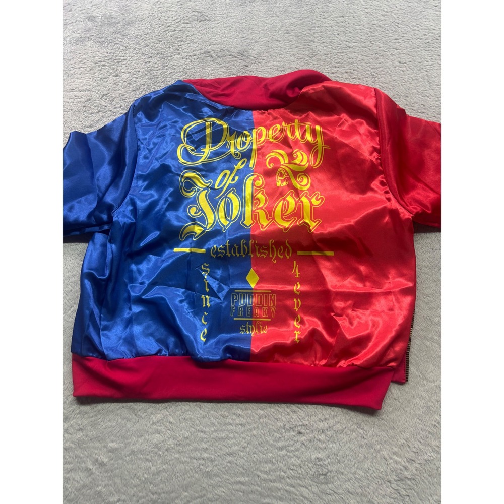 Suicide Squad Harley Quinn Costume Set Jacket Shirt Red Blue Medium DC Comics
